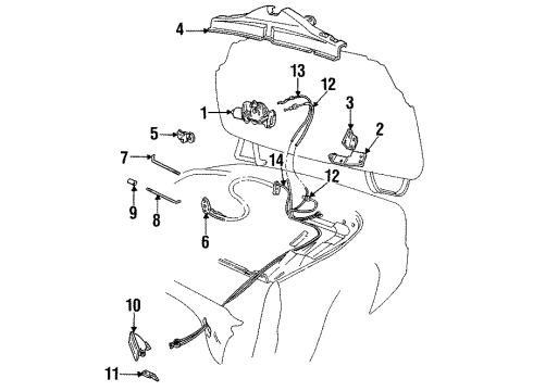 1642363 GM Actuator Bracket