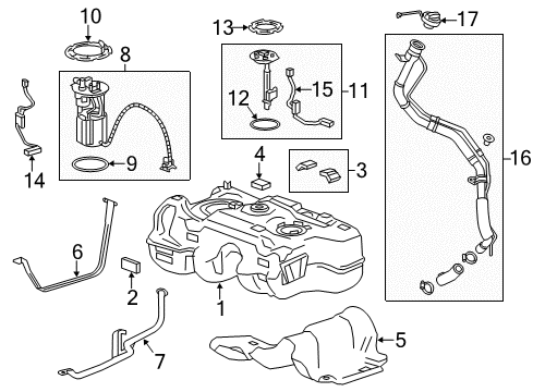 GM 42776535 Filler Neck 42776535 GM Filler Neck