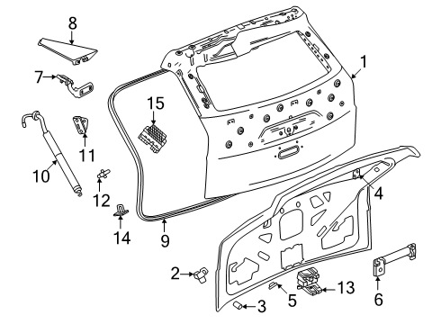 GM 85097840 Harness Assembly-Lift Gate Wiring 85097840 GM Harness Assembly-Lift Gate Wiring