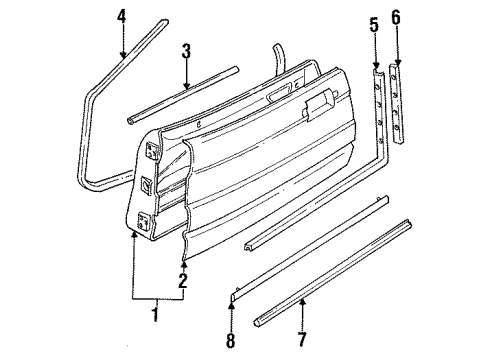 3534042 GM Mirror, Rear
