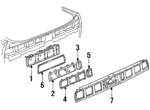 GM 5971609 Lens, Driver Side 5971609 GM Lens, Driver Side