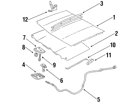 22515517 GM Center Molding Insulator