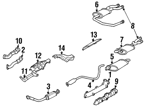 22605733 GM Muffler & Pipe, Driver Side