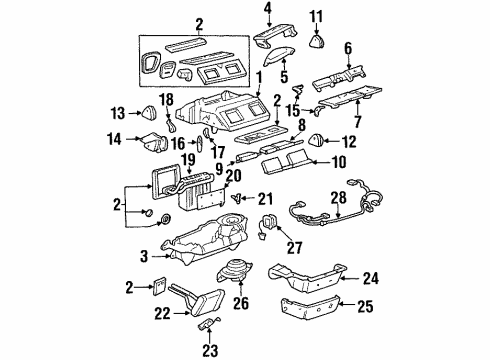 25686254 GM Dash Control Unit