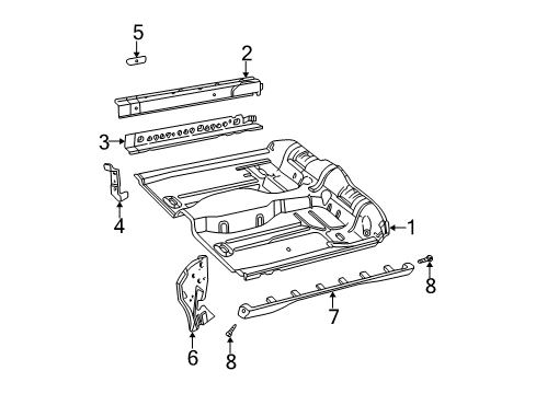 GM 12364486 End Cap, Passenger Side 12364486 GM End Cap, Passenger Side