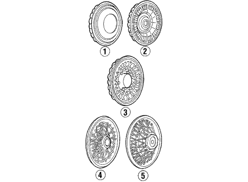 GM 10148067 Wheel Cover 10148067 GM Wheel Cover