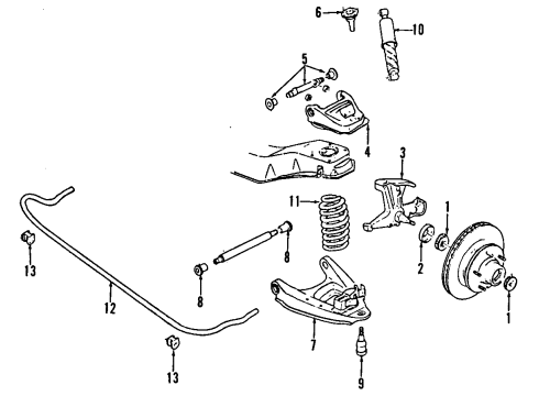 12383512 GM Lower Control Arm, Front Passenger Side
