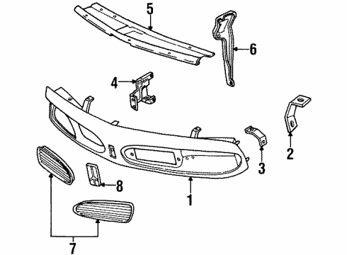 25628662 GM Front Panel Mount Bracket