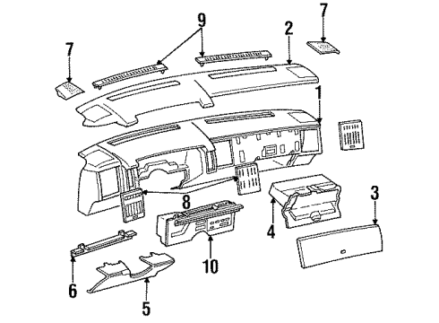 22542286 GM Instrument Cluster