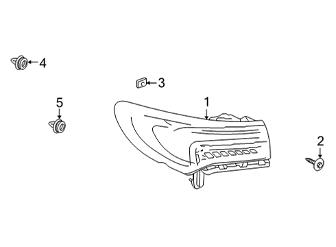 85594577 GM Lamp, Tail Lamp, Rear
