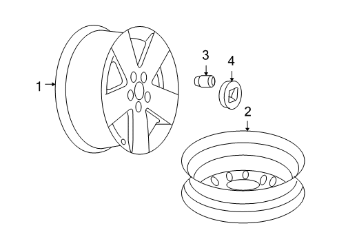 GM 9598595 Wheel, Alloy 9598595 GM Wheel, Alloy