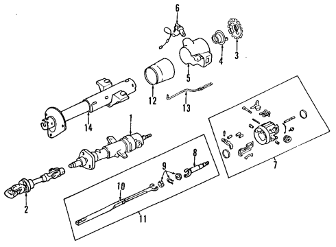 26076219 GM Steering Column
