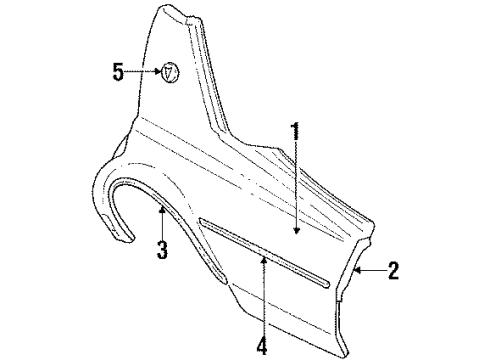 20235464 GM Outer Panel, Passenger Side
