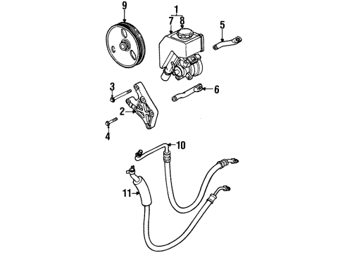 21010152 GM Power Steering Pressure Hose