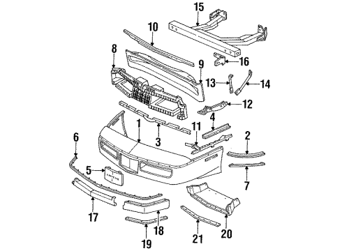 GM 14060231 Skid Plate Support 14060231 GM Skid Plate Support