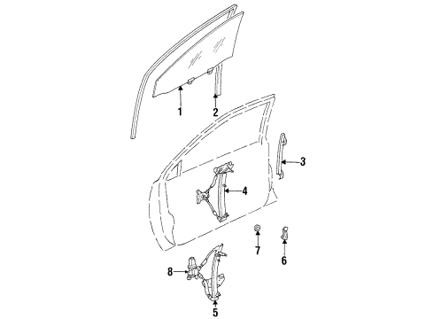 94857526 GM Window Regulator