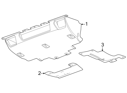 GM 84616129 Shield, Front Frame Cross Member 84616129 GM Shield, Front Frame Cross Member