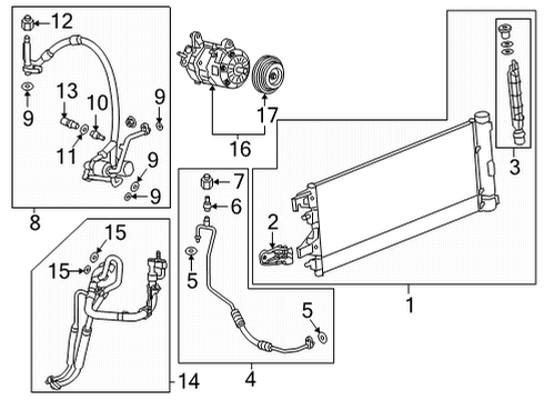 GM 85613158 Compressor Kit, Air Conditioning 85613158 GM Compressor Kit, Air Conditioning