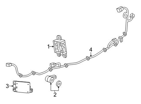 GM 23188735 Camera, Rear Driver Side 23188735 GM Camera, Rear Driver Side