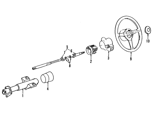 GM 17983217 Steering Wheel 17983217 GM Steering Wheel