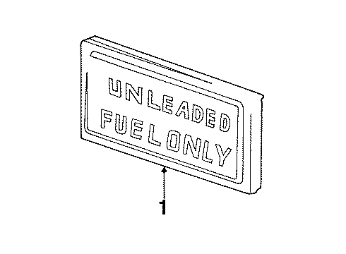 14103998 GM A/C Label