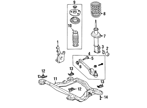 22197242 GM Coil Spring, Front