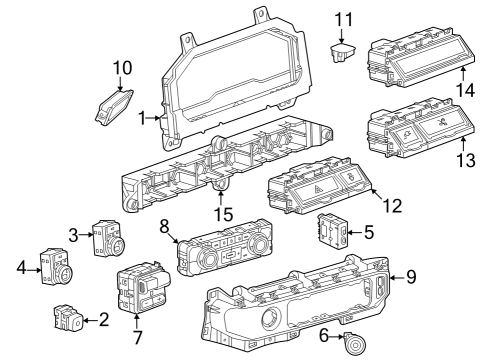 GM 85021534 Cluster, Instrument Panel Gage 85021534 GM Cluster, Instrument Panel Gage