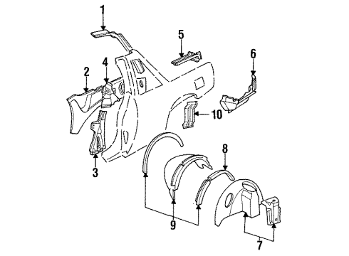 20571083 GM Inner Panel, Driver Side