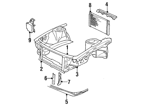1607607 GM Air Deflector, Lower