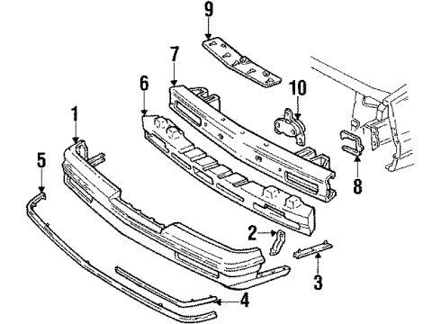 GM 22538502 License Bracket, Front 22538502 GM License Bracket, Front
