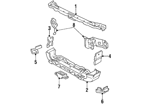 20712057 GM Rail Support, Front Driver Side