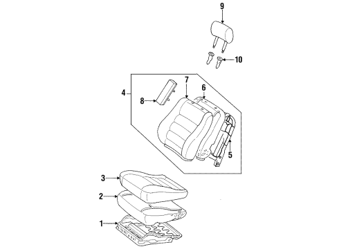 GM 94858138 Seat Cushion Pad 94858138 GM Seat Cushion Pad