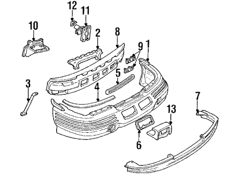 10168101 GM Bumper Cover, Front