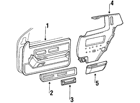 20664979 GM Quarter Trim, Driver Side