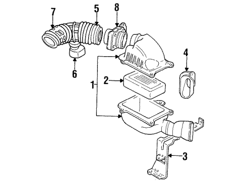 GM 25147230 Air Inlet Duct 25147230 GM Air Inlet Duct