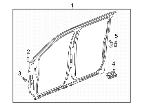 GM 85579410 Panel, Fuel Door & Body Side 85579410 GM Panel, Fuel Door & Body Side