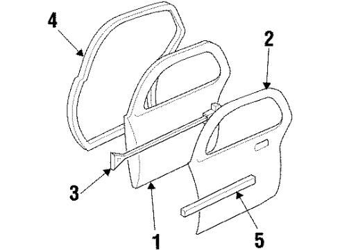 10290649 GM Lower Weatherstrip