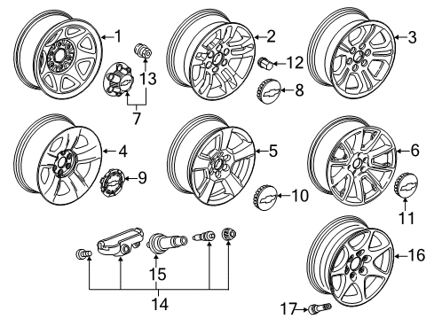 84612180 GM Wheel, Alloy, Rear
