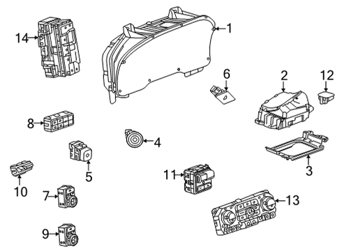 85135877 GM Control, A/C Instrument Panel