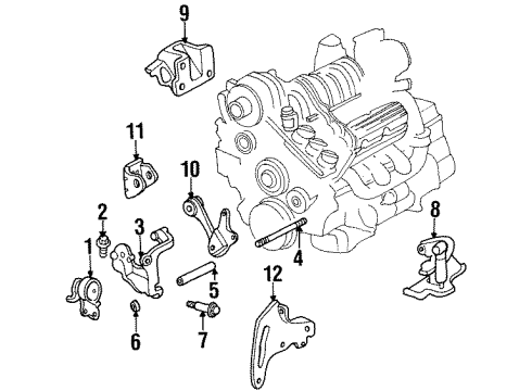 25685989 GM Mount Bracket