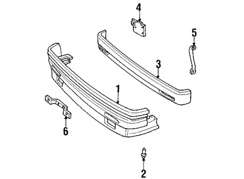 15678992 GM License Bracket, Front