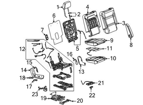 GM 87819002 Cover Assembly-Rear Seat Cushion *Sky Coolant Gra 87819002 GM Cover Assembly-Rear Seat Cushion *Sky Coolant Gra