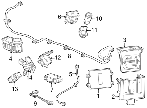 86531437 GM LAMP ASM-F/FLR CNSL BIN