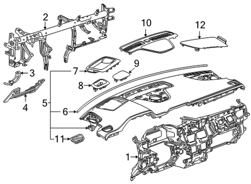 87867833 GM Panel, Instrument Panel