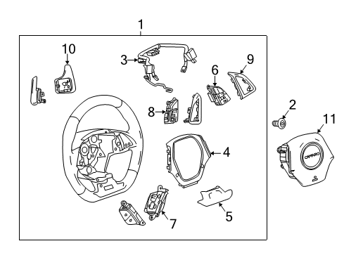 GM 85608485 Wheel, Steering 85608485 GM Wheel, Steering
