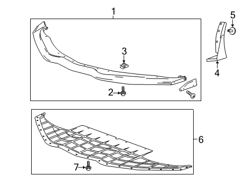 GM 22908981 Spoiler, Green, Passenger Side 22908981 GM Spoiler, Green, Passenger Side