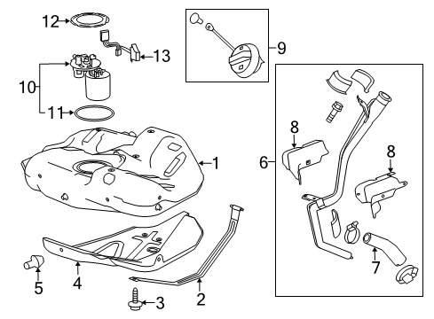 GM 13579893 Fuel Pump 13579893 GM Fuel Pump