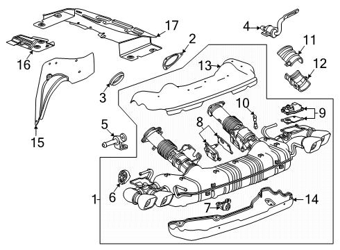 85604505 GM Muffler, Engine Exhaust