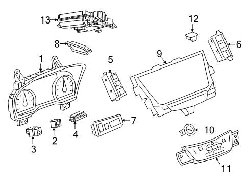 85620644 GM Cluster, Instrument Panel Gage