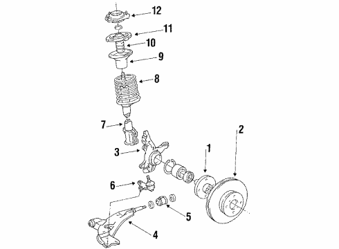 GM 94840412 Steering Knuckle 94840412 GM Steering Knuckle